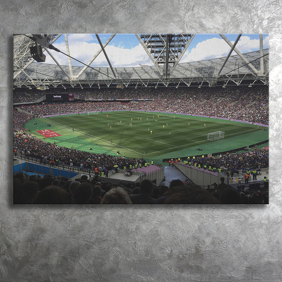 London Stadium in England, Stadium Canvas, Sport Art, Gift for him, Fan Gift, Canvas Prints Wall Art Decor