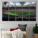 London Stadium in England, Stadium Canvas, Sport Art, Gift for him, Multi Panels B, Canvas Prints Wall Art Decor