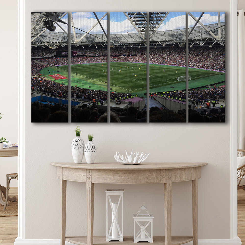 London Stadium in England, Stadium Canvas, Sport Art, Gift for him, Multi Panels B, Canvas Prints Wall Art Decor