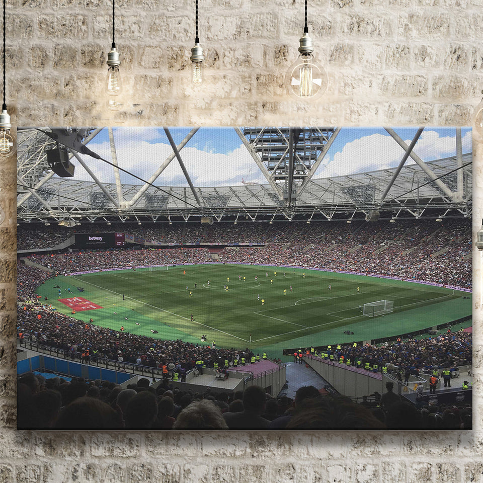 London Stadium in England, Stadium Canvas, Sport Art, Gift for him, Fan Gift, Canvas Prints Wall Art Decor