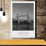 London, United Kingdom Black And White Art Canvas Prints Wall Art Home Decor