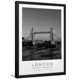 London, United Kingdom Black And White Art Framed Art Prints Wall Art Decor, Framed Picture