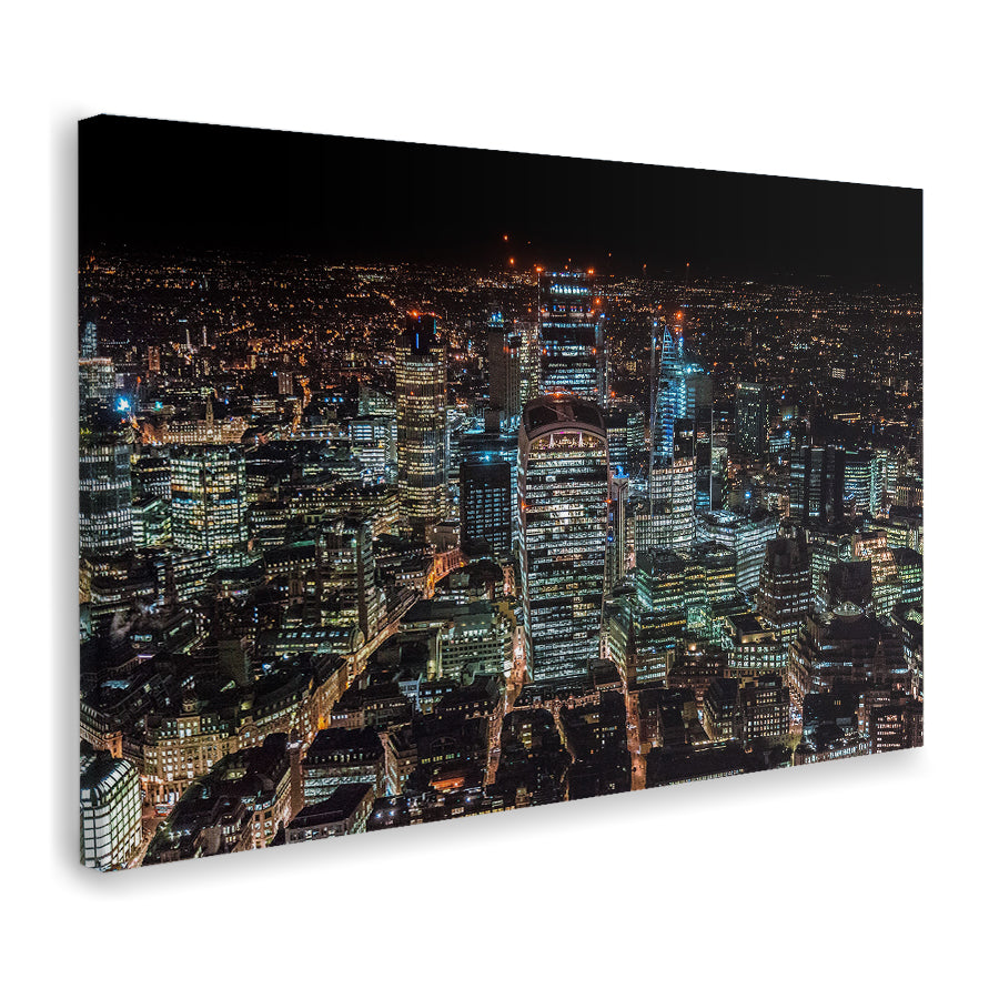 London Light At Night Canvas Wall Art - Canvas Prints, Prints for Sale, Canvas Painting, Canvas On Sale