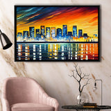 Long beach California Skyline Long beach Painting Wall Art, Sport Art Prints Fan Gift, Framed Canvas Prints Wall Art Decor