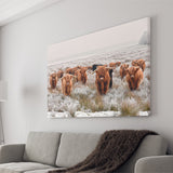 Longhorn Cow Canvas Prints Wall Art Decor - Painting Canvas,Home Decor, Ready to Hang