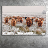 Longhorn Cow Canvas Prints Wall Art Decor - Painting Canvas,Home Decor, Ready to Hang