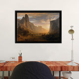 Looking Down Yosemite Valley California Canvas Wall Art - Canvas Print, Framed Canvas, Painting Canvas