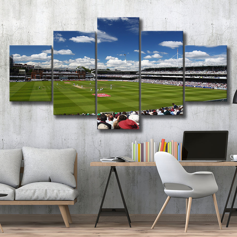 Lord Cricket Stadium, Stadium Canvas, Sport Art, Large Canvas, Multi Panels, Canvas Prints Wall Art Decor