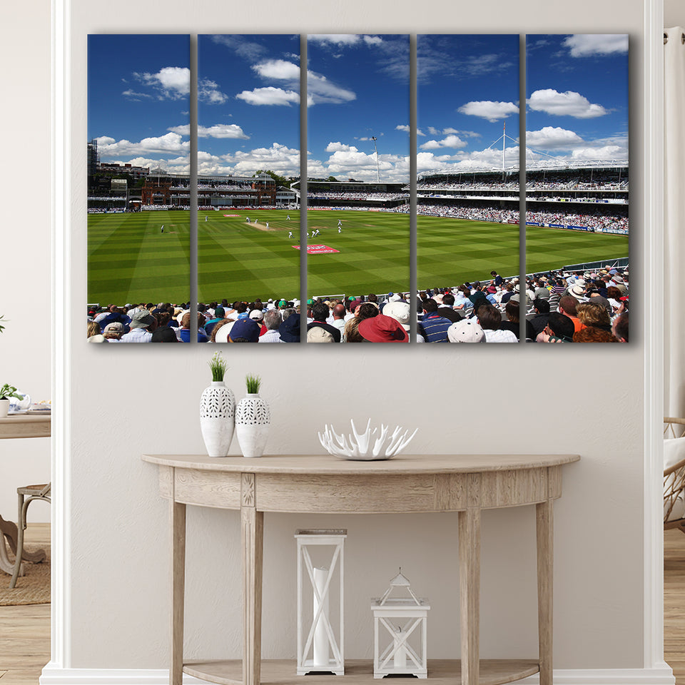 Lord Cricket Stadium, Stadium Canvas, Sport Art, Gift for him, Multi Panels B, Canvas Prints Wall Art Decor