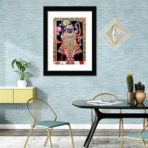 Lord Shreenathji - Framed Prints, Painting Art, Art Print, Framed Art, Black Frame