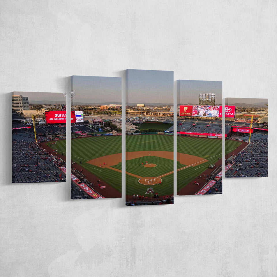 Los Angeles Angels Wall Art Angel Stadium Canvas Prints,Multi Panels,Sport Stadium Art Prints, Fan Gift