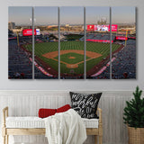 Los Angeles Angels Wall Art Angel Stadium Canvas Prints,Multi Panels B,Sport Stadium Art Prints, Fan Gift