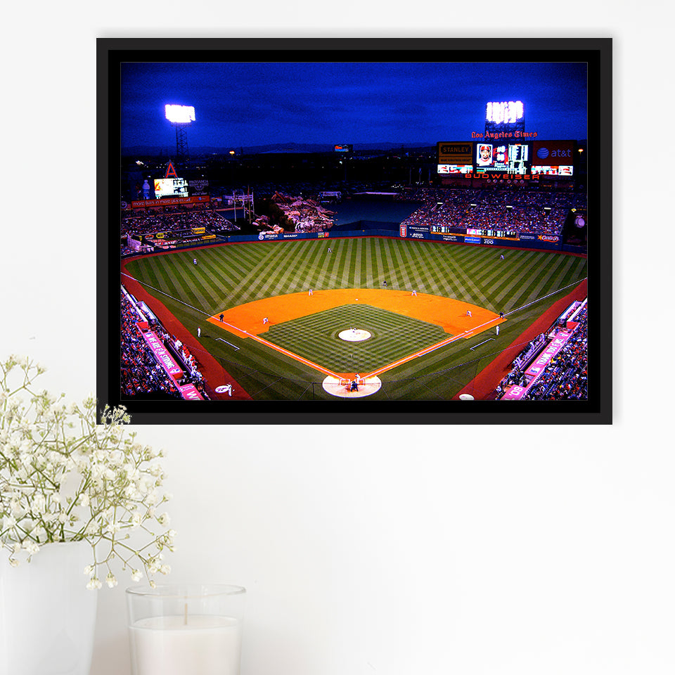 Los Angeles Angels of Anaheim, Stadium Canvas, Sport Art, Gift for him, Framed Canvas Prints Wall Art Decor, Framed Picture