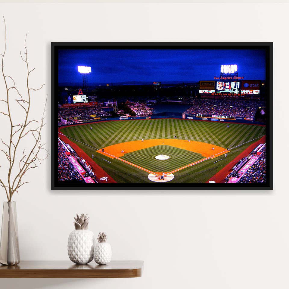 Los Angeles Angels of Anaheim, Stadium Canvas, Sport Art, Gift for him, Framed Canvas Prints Wall Art Decor, Framed Picture