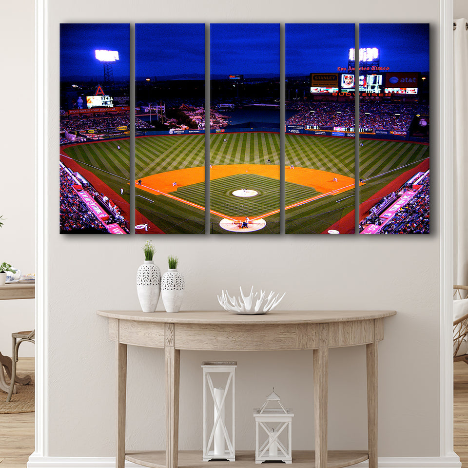 Los Angeles Angels of Anaheim, Stadium Canvas, Sport Art, Gift for him, Multi Panels B, Canvas Prints Wall Art Decor