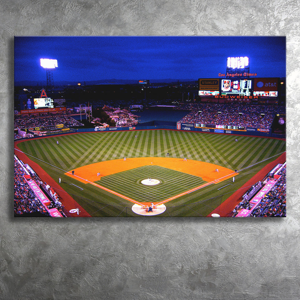 Los Angeles Angels of Anaheim, Stadium Canvas, Sport Art, Gift for him, Fan Gift, Canvas Prints Wall Art Decor