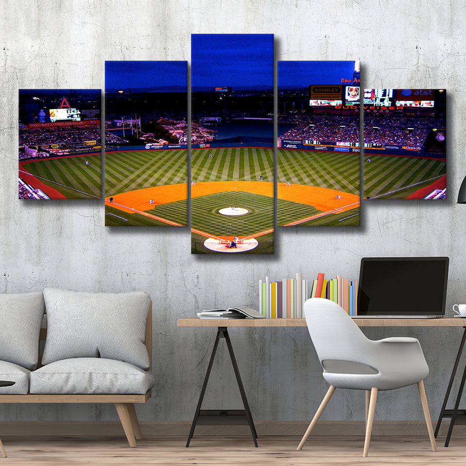 Los Angeles Angels of Anaheim, Stadium Canvas, Sport Art, Large Canvas, Multi Panels, Canvas Prints Wall Art Decor