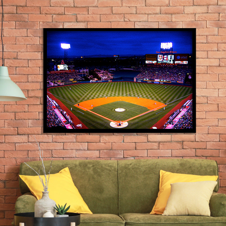 Los Angeles Angels of Anaheim, Stadium Canvas, Sport Art, Gift for him, Framed Art Prints Wall Art Decor, Framed Picture