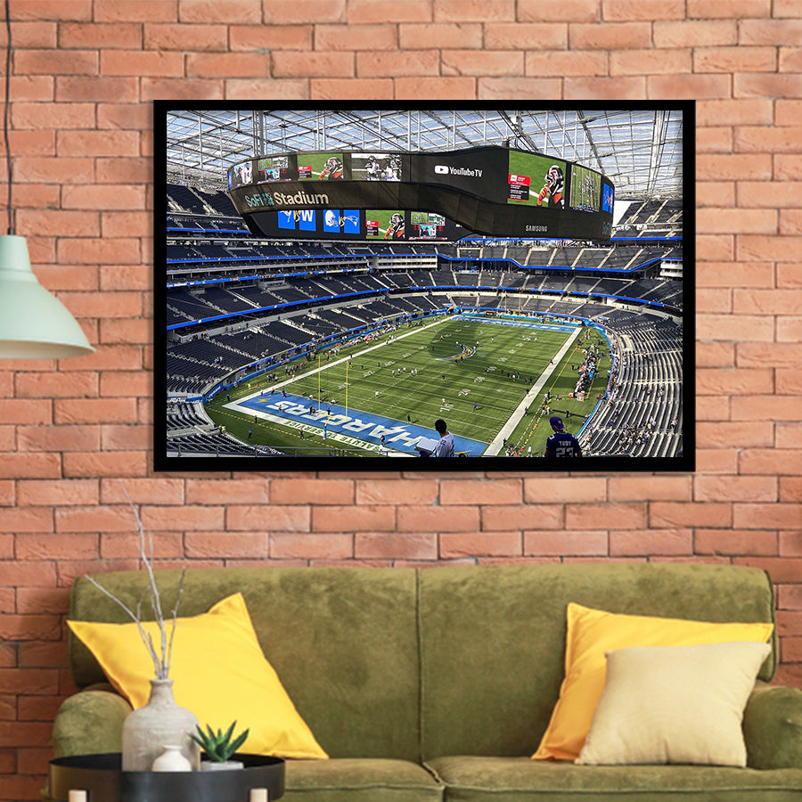 Los Angeles Chargers Stadium Art Prints SoFi Stadium Wall Art,Sport Stadium Art Prints, Fan Gift, Wall Decor