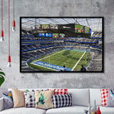 Los Angeles Chargers Stadium Art Prints SoFi Stadium Wall Art,Sport Stadium Art Prints, Fan Gift, Wall Decor