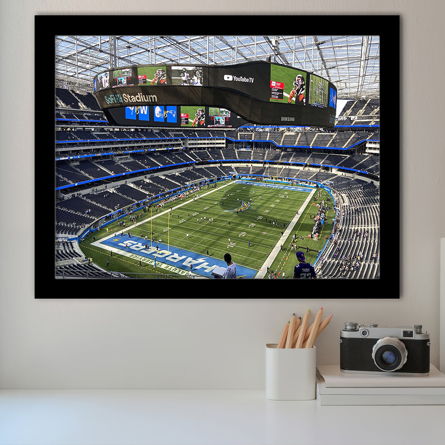 Los Angeles Chargers Stadium Art Prints SoFi Stadium Wall Art,Sport Stadium Art Prints, Fan Gift, Wall Decor