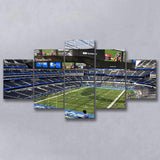Los Angeles Chargers Stadium Canvas Prints SoFi Stadium Wall Art,Multi Panels,Sport Stadium Art Prints, Fan Gift
