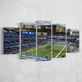 Los Angeles Chargers Stadium Canvas Prints SoFi Stadium Wall Art,Multi Panels,Sport Stadium Art Prints, Fan Gift