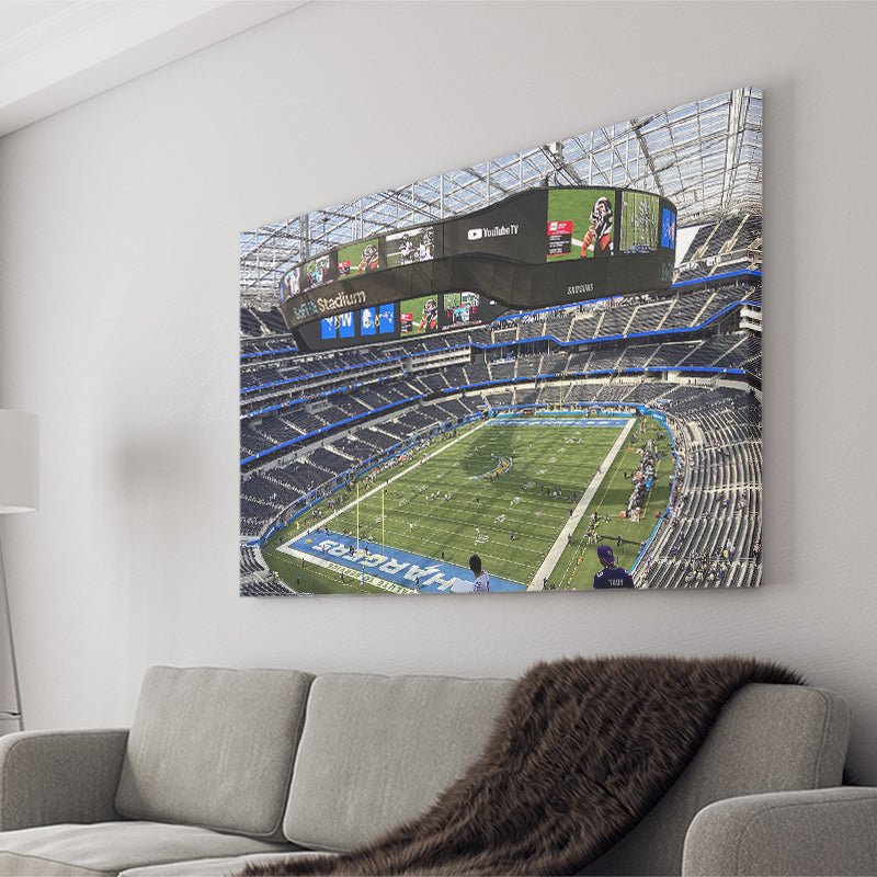 Los Angeles Chargers Stadium Canvas Prints SoFi Stadium Wall Art,Sport Stadium Art Prints, Fan Gift, Wall Decor