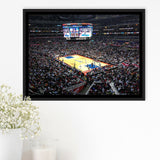 Los Angeles Clippers Stadium Framed Canvas Prints Staples Center Wall Art,Sport Stadium Art Prints, Fan Gift