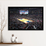 Los Angeles Clippers Stadium Framed Canvas Prints Staples Center Wall Art,Sport Stadium Art Prints, Fan Gift