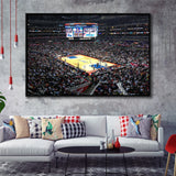 Los Angeles Clippers Stadium Framed Canvas Prints Staples Center Wall Art,Sport Stadium Art Prints, Fan Gift