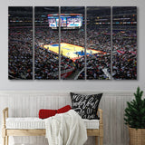 Los Angeles Clippers Stadium Canvas Prints Staples Center Wall Art,Multi Panels B,Sport Stadium Art Prints, Fan Gift