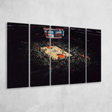 Los Angeles Clippers Wall Art Staples Center Stadium Canvas Prints,Multi Panels B,Sport Stadium Art Prints, Fan Gift