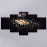 Los Angeles Clippers Wall Art Staples Center Stadium Canvas Prints,Multi Panels,Sport Stadium Art Prints, Fan Gift
