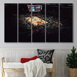 Los Angeles Clippers Wall Art Staples Center Stadium Canvas Prints,Multi Panels B,Sport Stadium Art Prints, Fan Gift