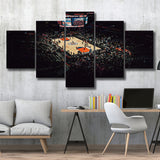 Los Angeles Clippers Wall Art Staples Center Stadium Canvas Prints,Multi Panels,Sport Stadium Art Prints, Fan Gift