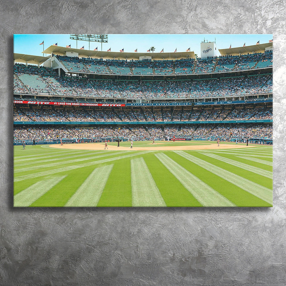 Los Angeles Dodgers Stadium Canvas Prints Dodger Stadium Wall Art,Sport Stadium Art Prints, Fan Gift, Wall Decor