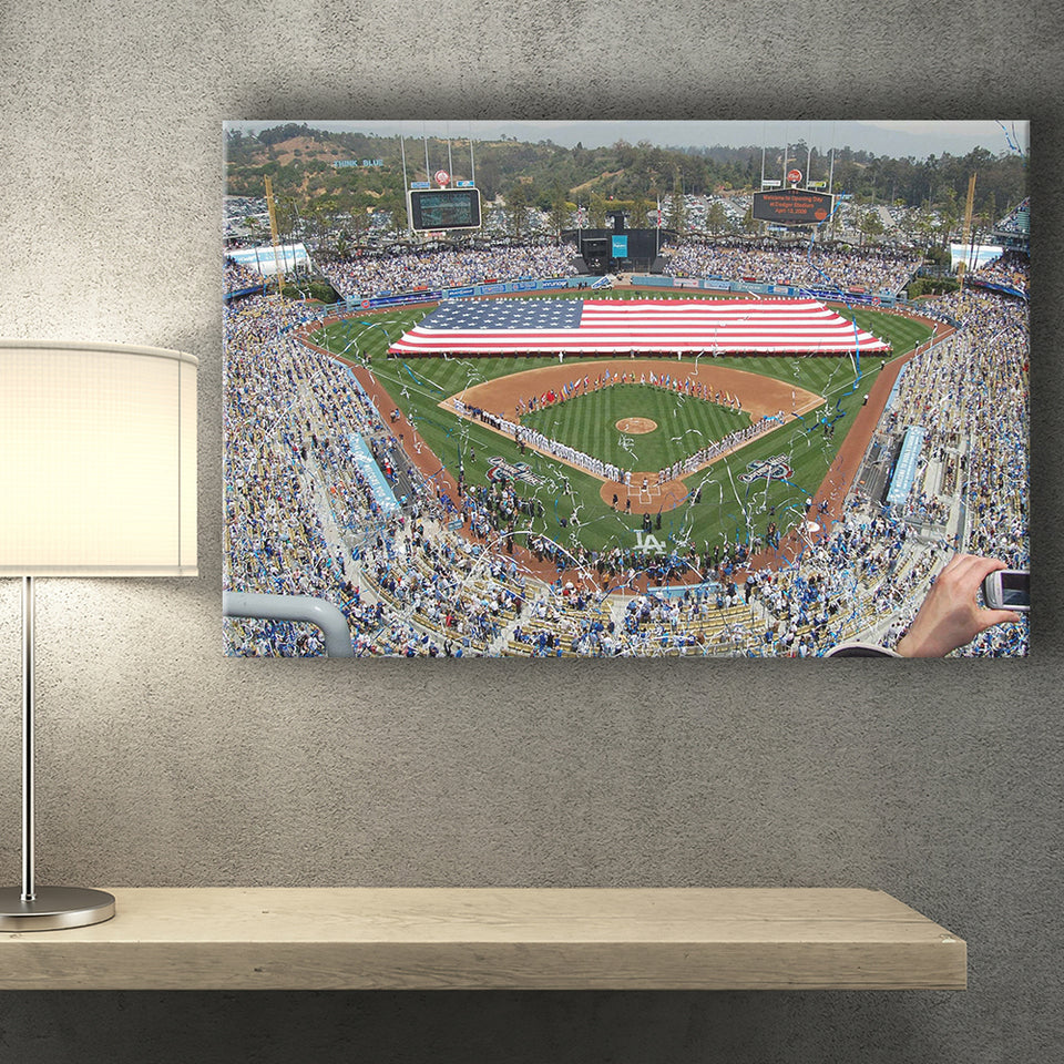 LA Dodgers Fan Gift Dodgers Wall Decor Dodger Stadium Art 