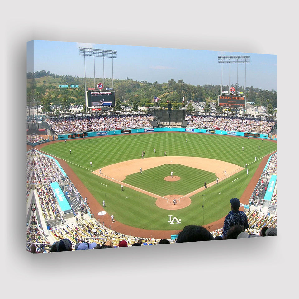 Los Angeles Dodgers Wall Art Dodger Stadium Canvas Prints,Sport Stadium Art Prints, Fan Gift, Wall Decor