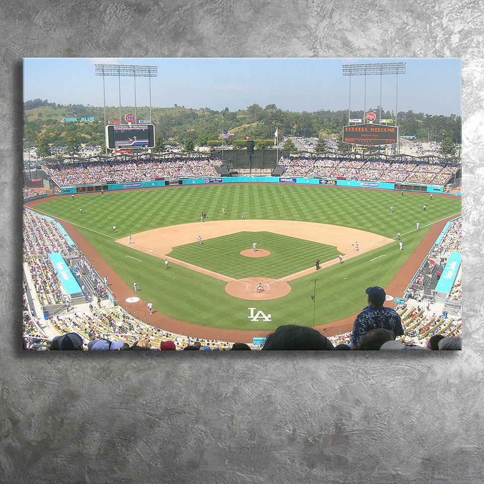 Los Angeles Dodgers Wall Art Dodger Stadium Canvas Prints,Sport Stadium Art Prints, Fan Gift, Wall Decor