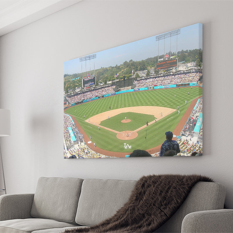 Los Angeles Dodgers Wall Art Dodger Stadium Canvas Prints,Sport Stadium Art Prints, Fan Gift, Wall Decor