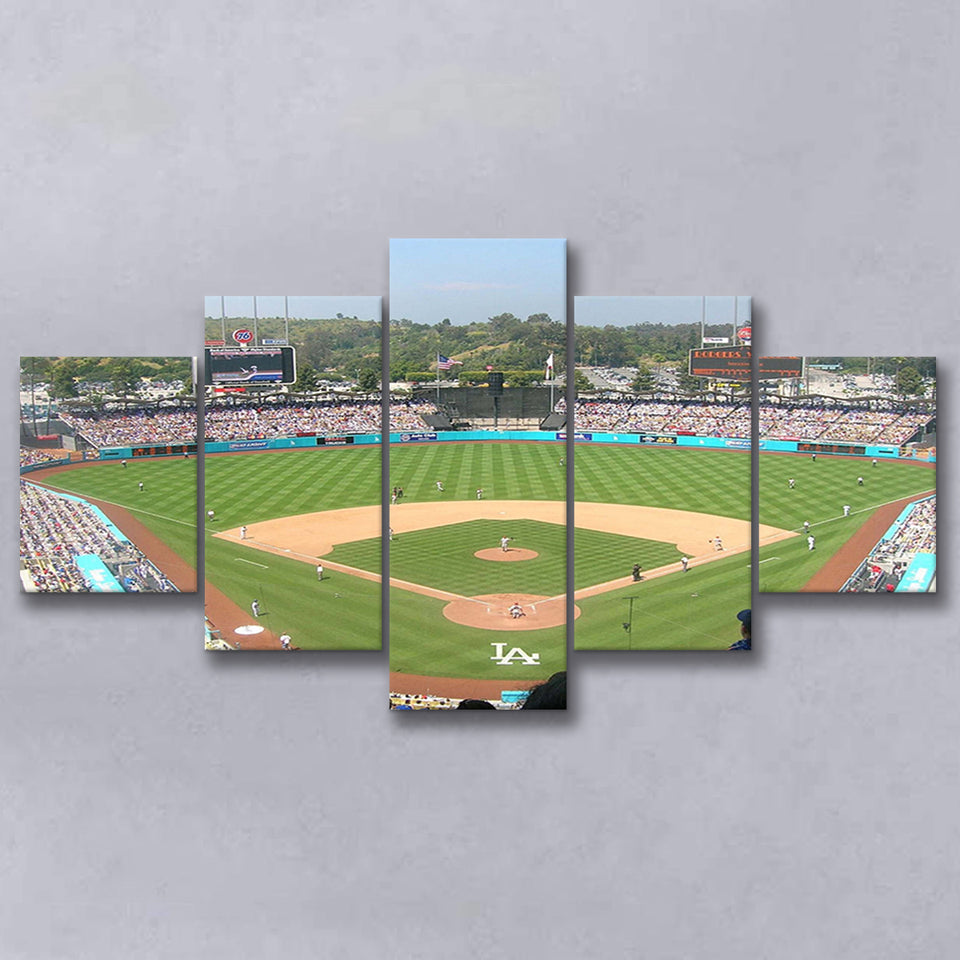 Los Angeles Dodgers Wall Art Dodger Stadium Canvas Prints,Multi Panels,Sport Stadium Art Prints, Fan Gift