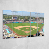Los Angeles Dodgers Wall Art Dodger Stadium Canvas Prints,Multi Panels B,Sport Stadium Art Prints, Fan Gift