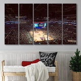 Los Angeles Lakers Stadium Canvas Prints Staples Center Wall Art,Multi Panels B,Sport Stadium Art Prints, Fan Gift