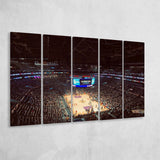 Los Angeles Lakers Stadium Canvas Prints Staples Center Wall Art,Multi Panels B,Sport Stadium Art Prints, Fan Gift