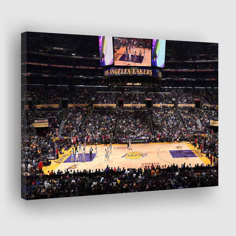 Los Angeles Lakers, Stadium Canvas, Sport Art, Gift for him, Fan Gift, Canvas Prints Wall Art Decor
