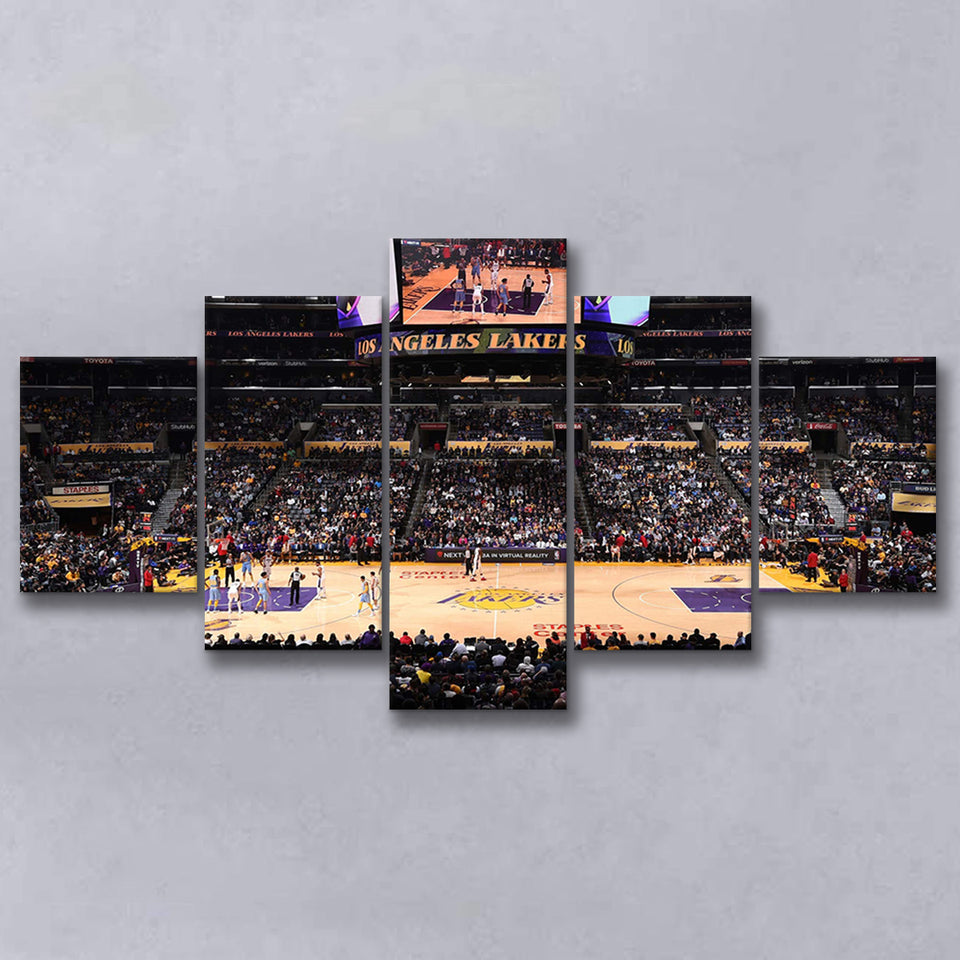 Los Angeles Lakers, Stadium Canvas, Sport Art, Large Canvas, Multi Panels, Canvas Prints Wall Art Decor