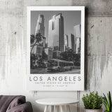 Los Angeles Usa Black And White Art Canvas Prints Wall Art Home Decor