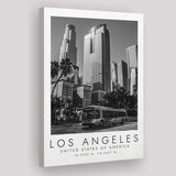 Los Angeles Usa Black And White Art Canvas Prints Wall Art Home Decor