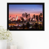 Los Angeles Wall Art Framed Canvas Prints Wall Art - Painting Prints, Wall Decor, Floating Frame